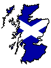 Scotland Flag Map Big Image